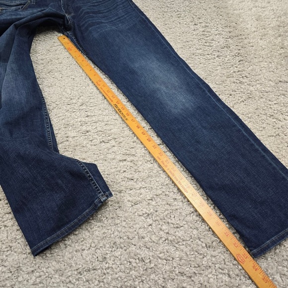 7 For All Mankind Austyn Jeans Medium Wash Straight Leg Men’s 36x33 - Picture 11 of 13